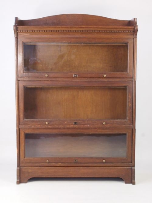 Oak Globe Wernicke Type Barristers Stacking Bookcase