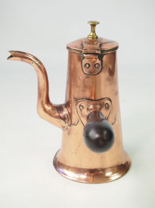 fig 1. Antique Georgian Copper Coffee Pot