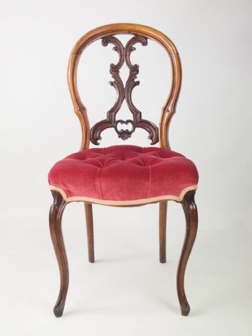 fig 1. Antique Victorian Balloon Back Chair