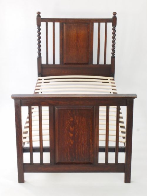 Pair of Single Oak Beds