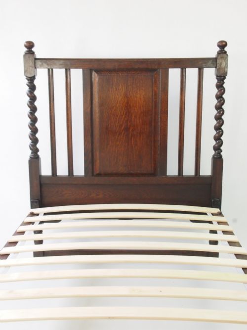 fig 1. Pair of Single Oak Beds