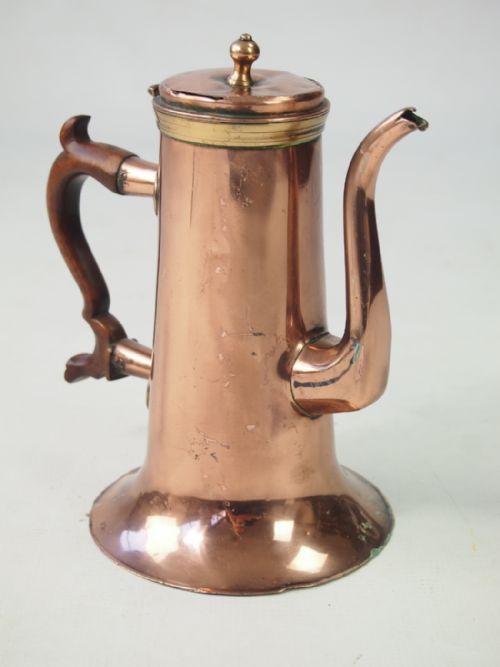 Antique Georgian Copper Coffee Pot