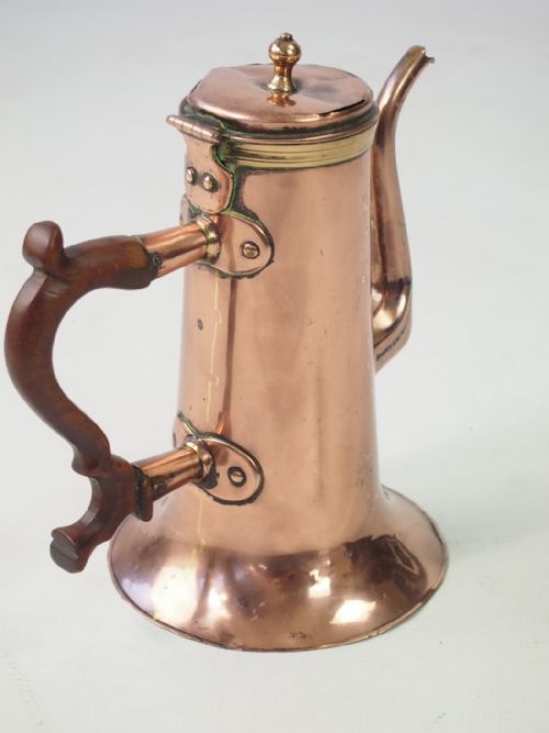 fig 1. Antique Georgian Copper Coffee Pot
