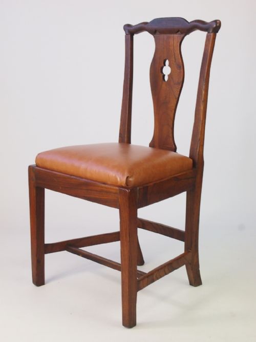 fig 1. Antique Georgian Elm Side Chair