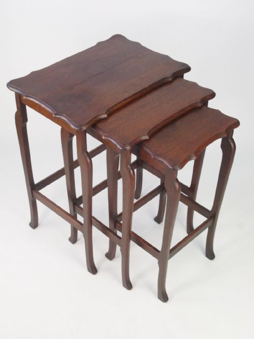 Antique Nest of Oak Tables