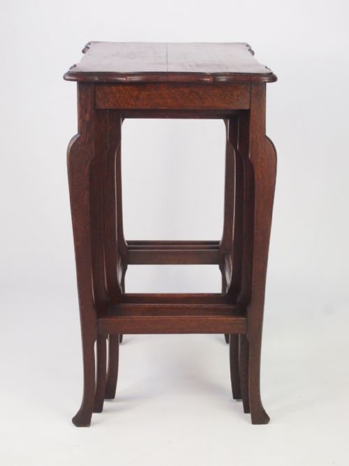 fig 2. Antique Nest of Oak Tables
