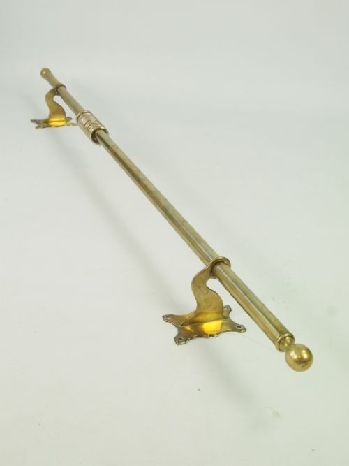Antique Brass Curtain Pole & Brackets