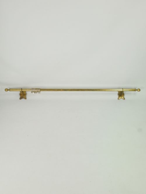 fig 1. Antique Brass Curtain Pole & Brackets