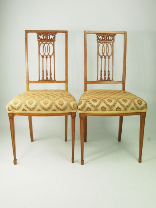 Pair of Antique Edwardian Side Chairs