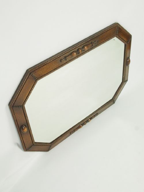 fig 1. Large Oak Framed Mirror
