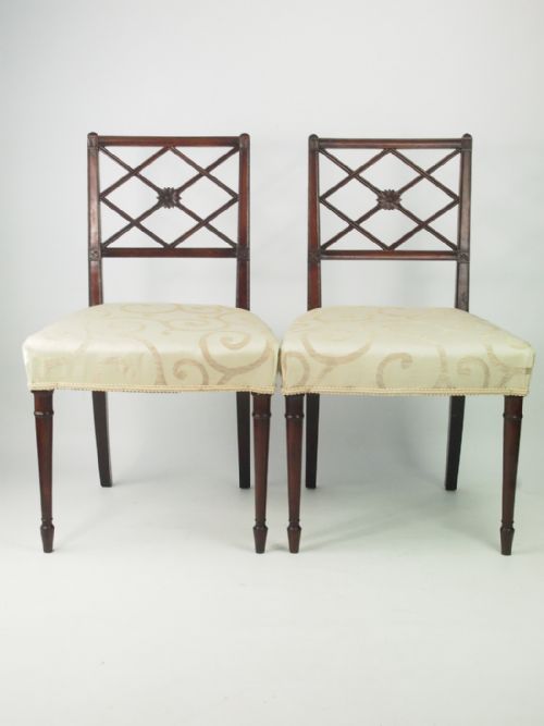 Pair of 19th Century Mahogany Side Chairs