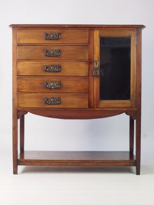 Antique Edwardian Music Cabinet