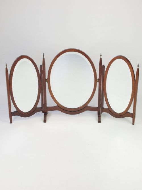 Mahogany Triple Dressing Table Mirror