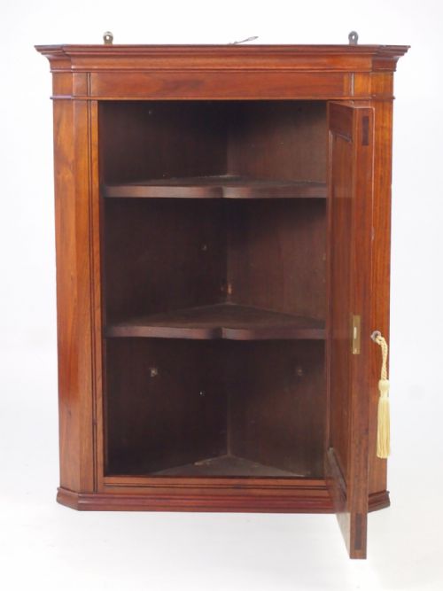 fig 1. Small Victorian Sunflower Carved Corner Cabinet
