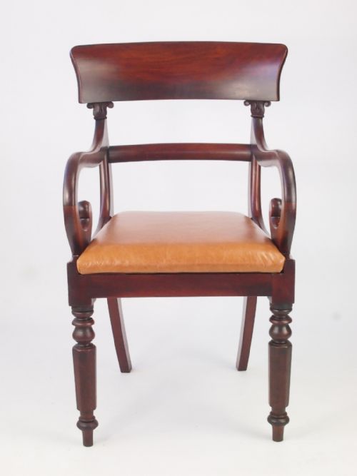 fig 1. Victorian Mahogany Desk Chair