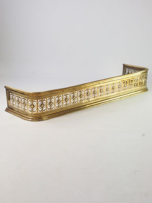 Victorian Pierced Brass Fire Fender