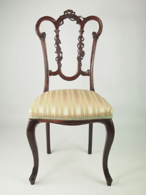 fig 1. Pair of Edwardian Mahogany Side Chairs