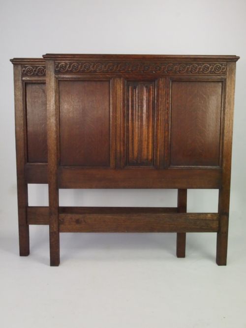 Pair of Oak Headboards for Single Beds