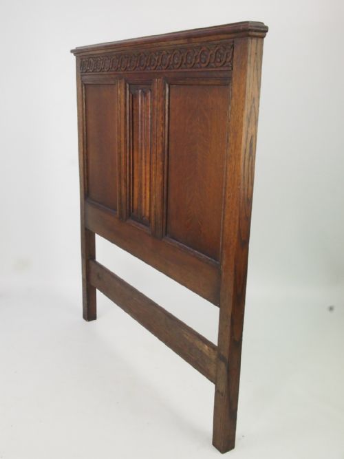 fig 1. Pair of Oak Headboards for Single Beds