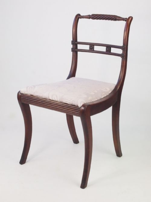 Pair of Regency Mahogany Trafalgar Chairs