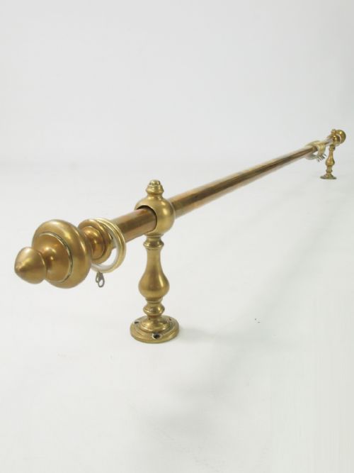 Antique Brass Curtain Pole & Brackets