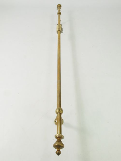fig 1. Antique Brass Curtain Pole & Brackets