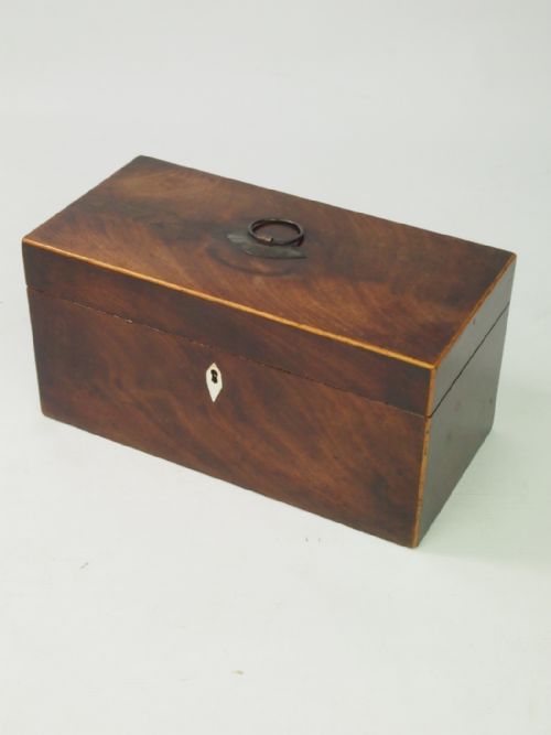 George III Mahogany Tea Caddy Circa 1810