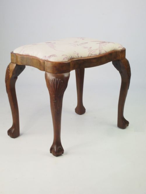 fig 1. Shell Carved Walnut Stool