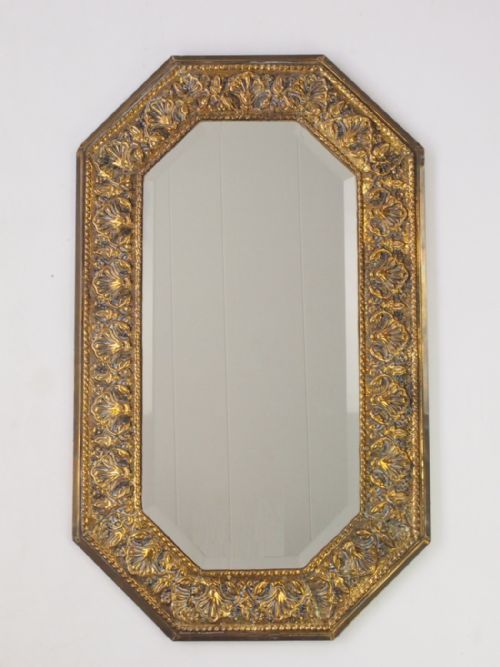 Pressed Brass Wall Mirror