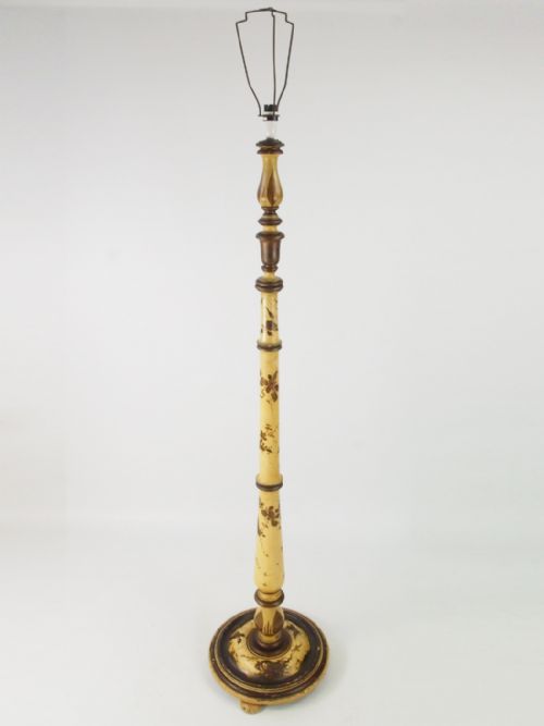 Cream Chinoiserie Standard Lamp