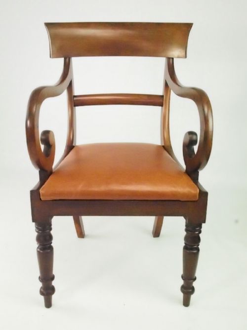 fig 1. Victorian Mahogany Desk Chair