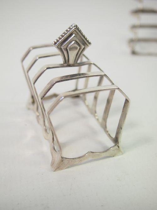 Small Art Deco Silver Toast Rack