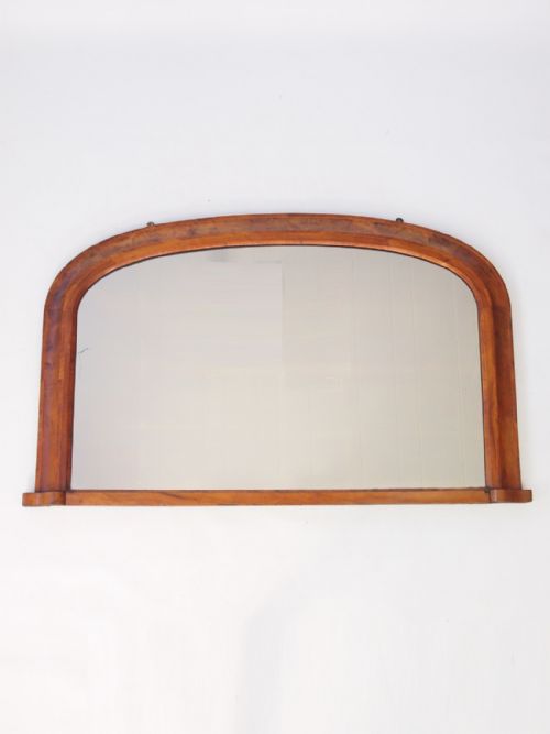fig 1. Antique Victorian Walnut Overmantle Mirror