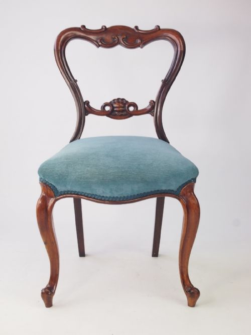 fig 1. Victorian Rosewood Balloon Back Chair