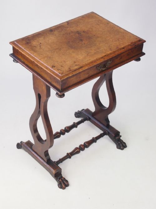 Small Victorian Walnut Side Table