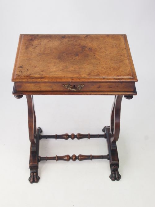 fig 1. Small Victorian Walnut Side Table