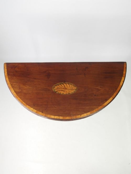fig 1. George 111 Period Demi Lune Card Table