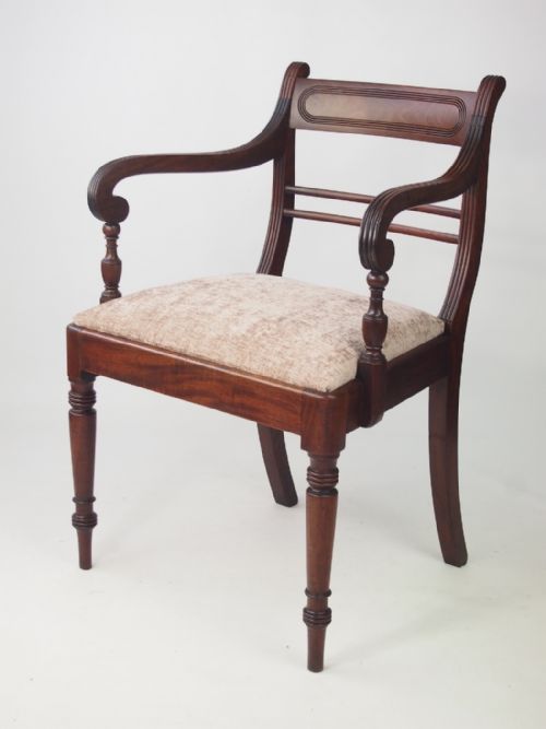 fig 1. Regency Mahogany Desk Chair