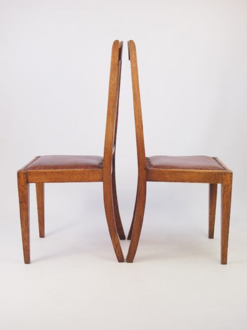 fig 1. Set 4 Oak Dining Chairs