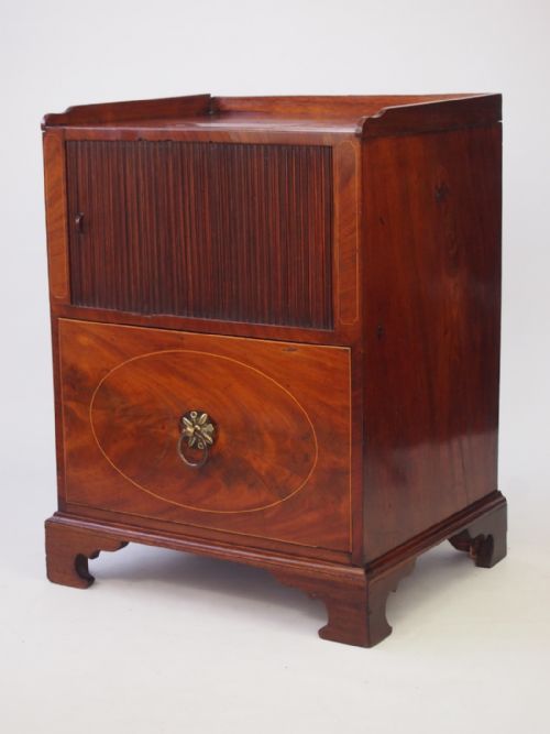 Georgian Tambour Front Side Cabinet
