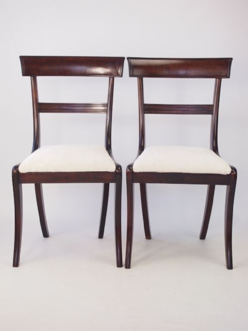 Pair Regency Mahogany Side Chairs