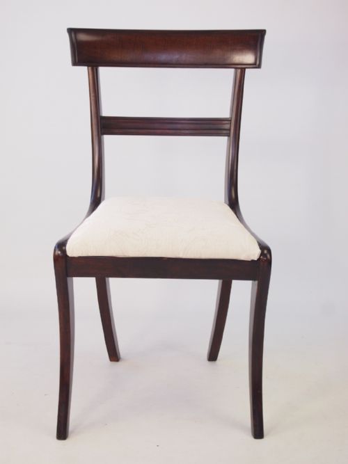 fig 1. Pair Regency Mahogany Side Chairs