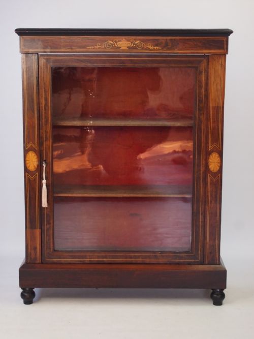 Victorian Rosewood Pier Cabinet or Bookcase