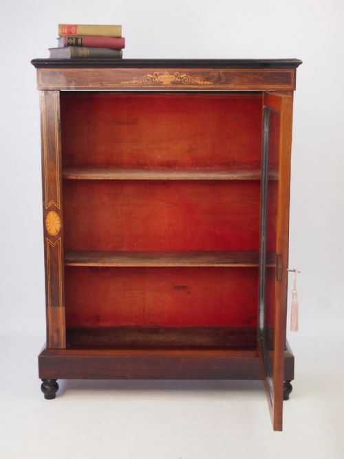fig 1. Victorian Rosewood Pier Cabinet or Bookcase