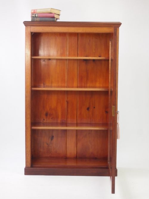 fig 1. Edwardian Mahogany Bookcase with Adjustable Shelves