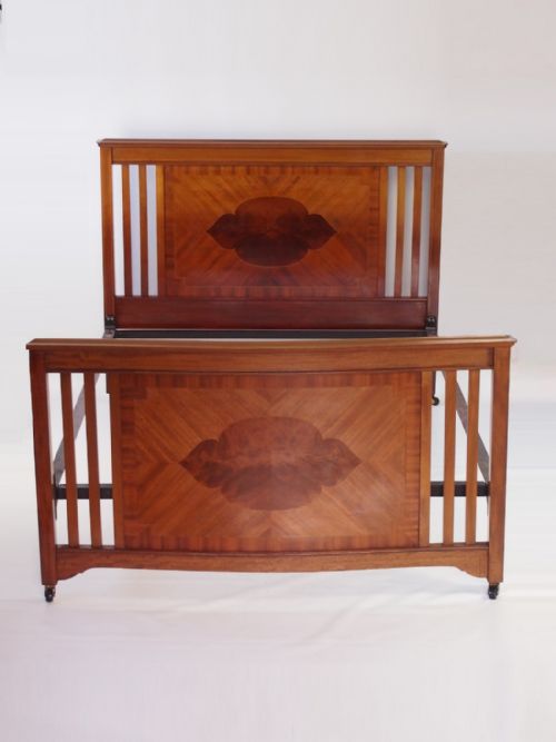 Edwardian Mahogany Double Bed