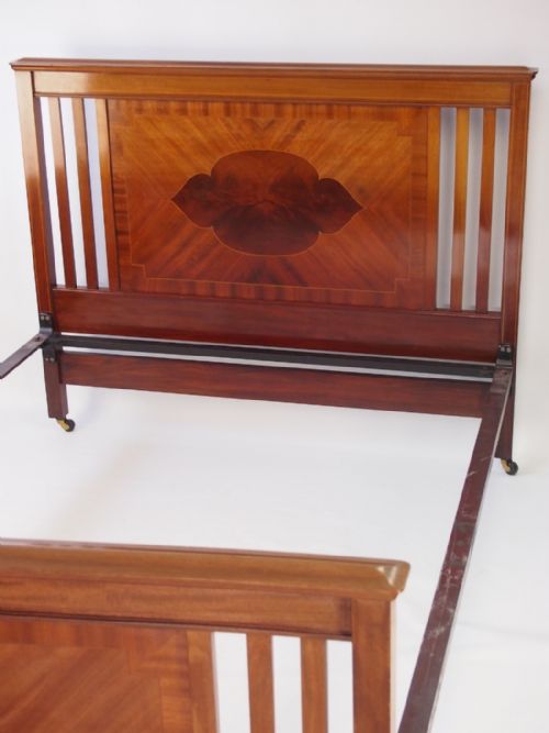 fig 1. Edwardian Mahogany Double Bed