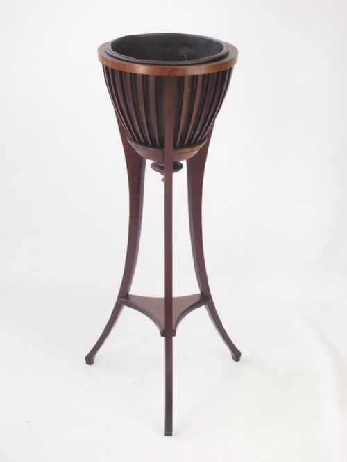 Edwardian Mahogany Jardiniere Plant Stand