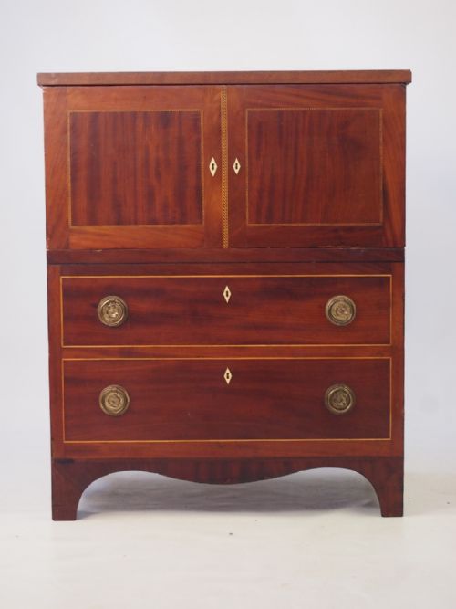 Georgian Mahogany Side Cabinet / Commode