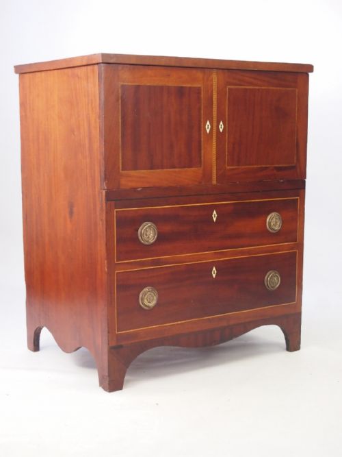 fig 1. Georgian Mahogany Side Cabinet / Commode